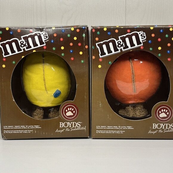 Boyds Bears & Friends M&M Collectible Resin Figurines 2 pc 2005 w/ box - Picture 6 of 12